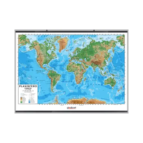 Carta Geografica Planisfero