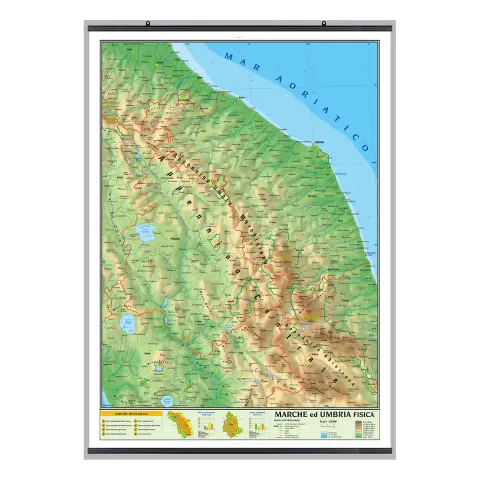 Carta Geografica Marche E Umbria