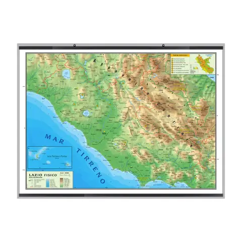 Carta Geografica Lazio