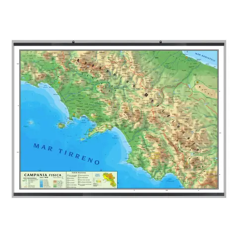 Carta Geografica Campania
