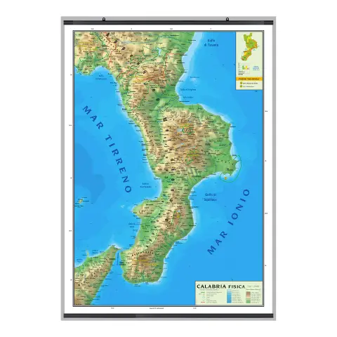 Carta Geografica Calabria