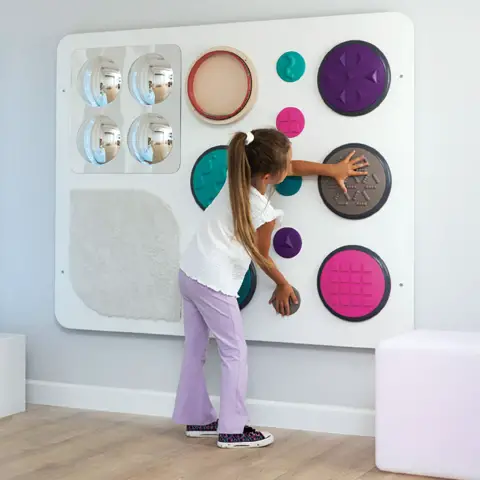 Pannello Multisensoriale Jumbo da Parete, Gioco Montessori, Cm 145x117