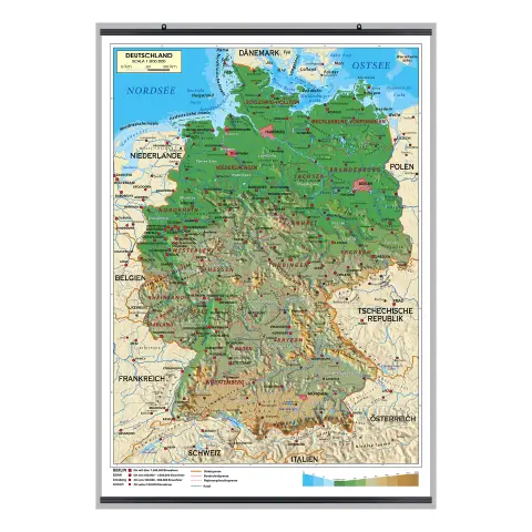 Carta Geografica Madrelingua Germania