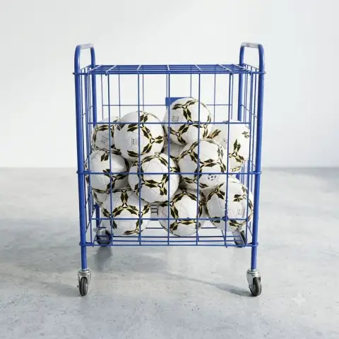 Carrello Portapalloni Ripiegabile in Acciaio