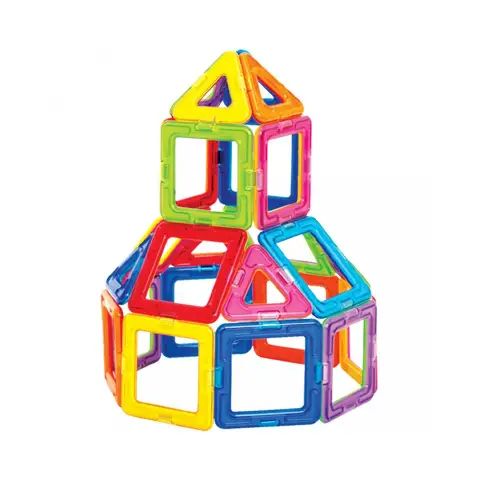 Costruzioni Magnetiche Traslucenti 60 Pezzi
