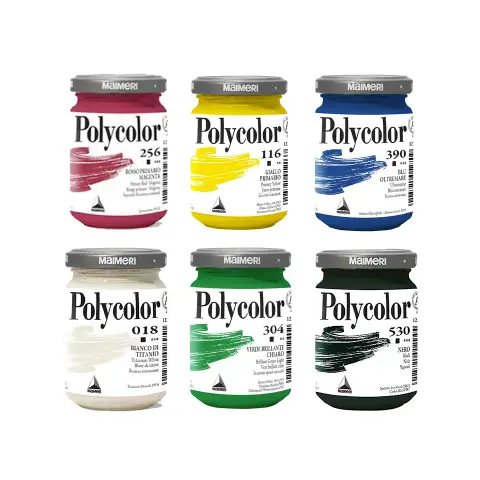Set 6 Colori Acrilici Polycolor Maimeri - 140 ml