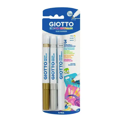Pennarelli Giotto Decor Metallic 3 Colori