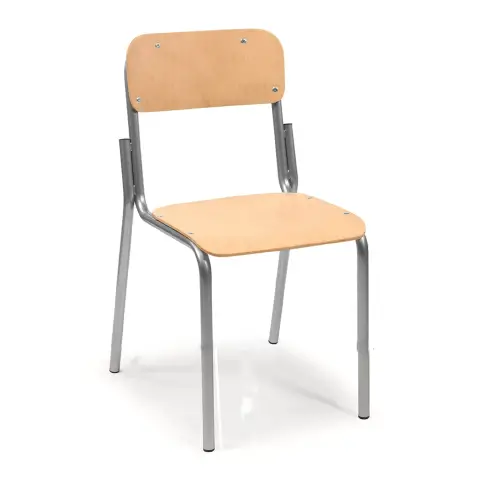 Sedia Faggio Impilabile Grigia Misura 6 Per Ambienti Scolastici- Conforme CAM