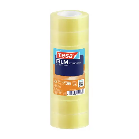 Nastro Adesivo Trasparente Alta Qualità, Rotolo mm 19x33 mt. - confezione 8 pz