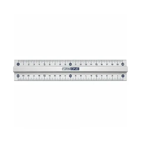 Righello Doppio Decimetro in Alluminio 20 cm Neoline