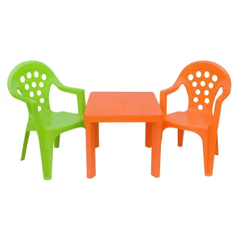 Baby Lulù Set 3 Pezzi, Tavolino e 2 Sedie, Colori Assortiti
