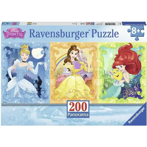 Puzzle 200 Pezzi XXL Principesse Disney Panorama