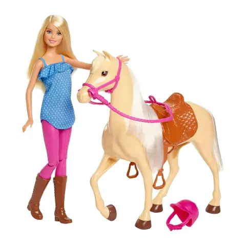 Barbie Bambola con Cavallo Playset FXH13