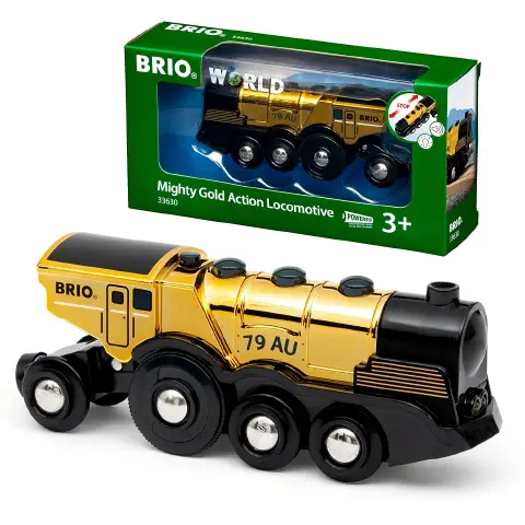 Brio Grande Locomotiva Dorata con Azioni 33630