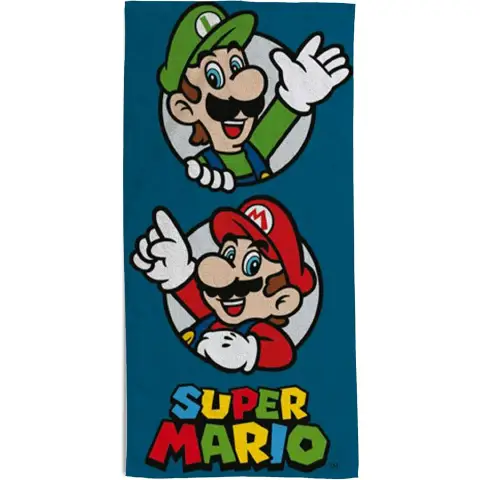 Telo Mare 70x140 Cm Super Mario