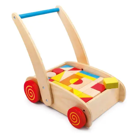 Carrello Primi Passi Con Costruzioni In Legno