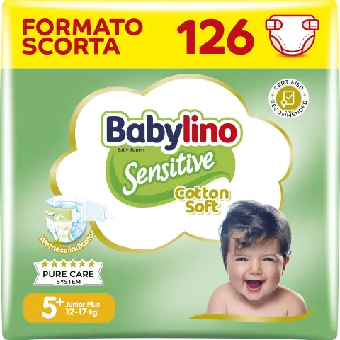 Babylino Sensitive Economy Diapers Size 5 - 11/16 Kg - 44 Pieces Per Pack X - 3-pack