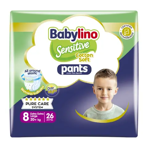 Babylino Economy Pannolini Mutandina Taglia 8 - 20+ Kg 26 Pezzi - confezione 4 pz