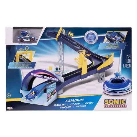 Pista Sonic E-Stadium con Veicolo Die-Cast 1:64 – Jakks Pacific