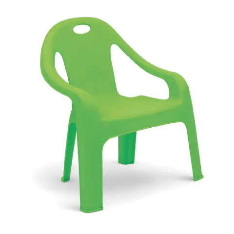 Sedia per Bambini in Plastica Monoblocco per Esterni, Impilabile, Colori Assortiti