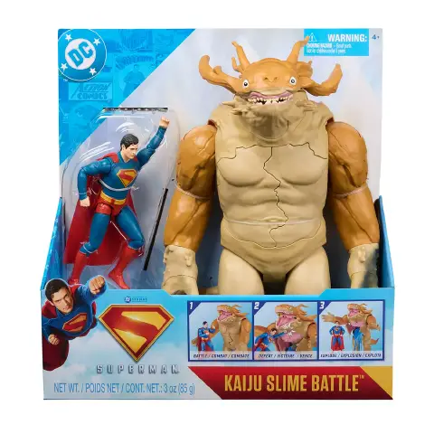 Superman vs. Kaiju Set con Slime e Action Figures 15-30 cm