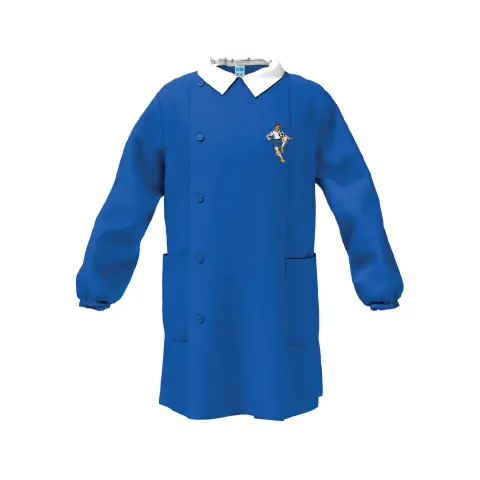 Child School Apron Footballer Blue 11 Years Old