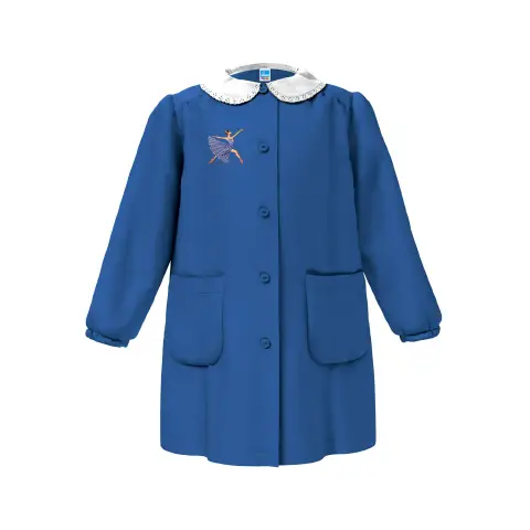 Grembiule Bambina Scuola Ballerina Blu 10 Anni
