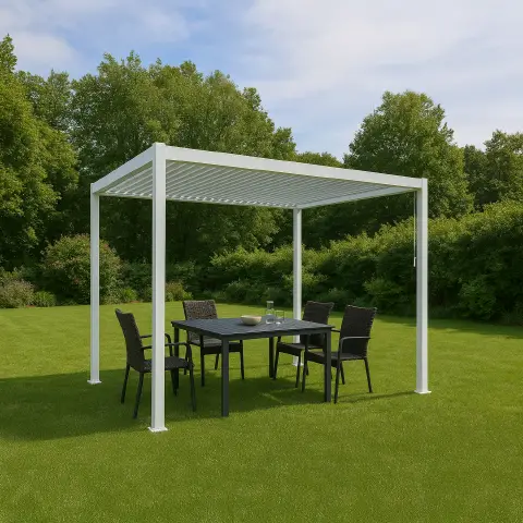 Pergola Palmas 3x4 Bianco H240 Salmar