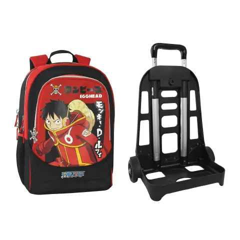 One Piece Backpack School Organized Trolley Detachable