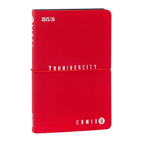 Comix U Younivercity Agenda 13 Mesi Week Medium Red