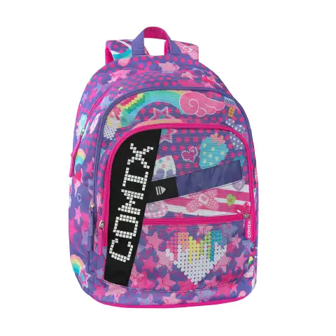 Comix Ultra Bright Zaino Scuola Organizzato Haruyuku Girl 31L