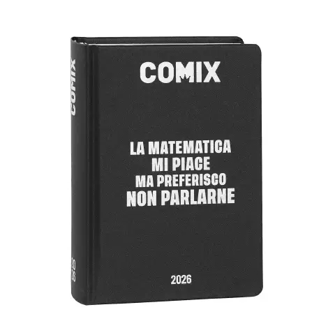 Comix School Diary 16 Months Standard Black&silver