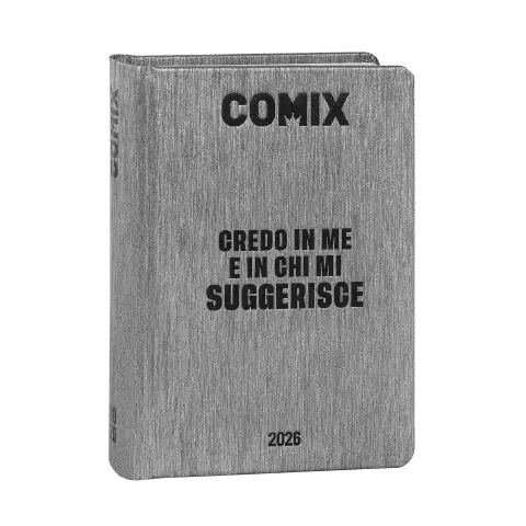 Comix Mini Gear Black 2025-2026 School Agenda 16 Months