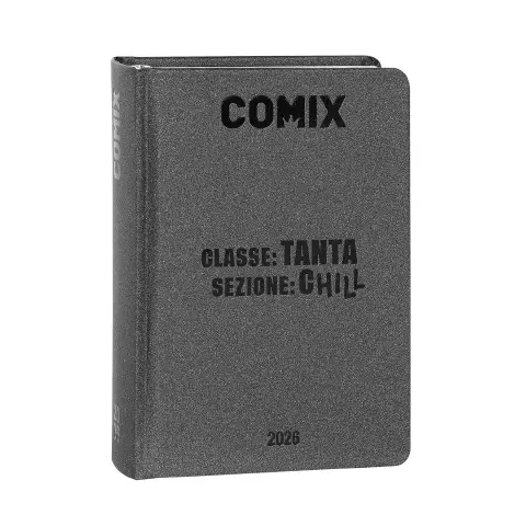 Comix Agenda Mignon Plus 16 Months Charcoal 2025-2026