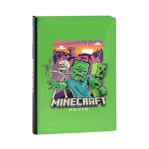 Minecraft Movie School Journal 12 Months Standard Blue Green