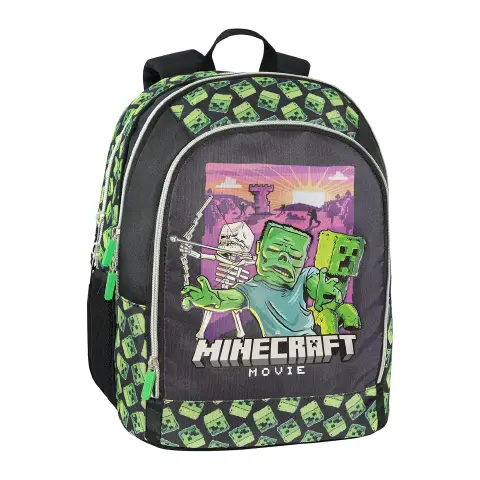 Minecraft Movie Zaino Scuola Organizzato