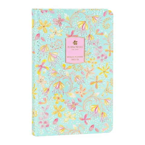 Turnowsky Weekly School Diary 13 Months Summer Flowers