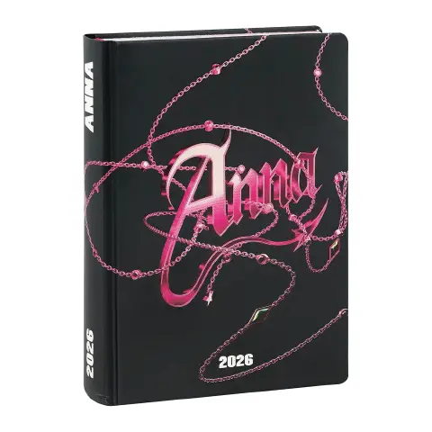 Anna Pepe Agenda School 16 Months Medium Black