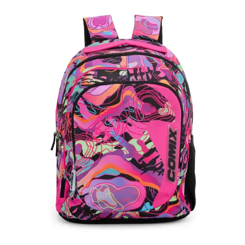 Comix Wave Organized School Backpack Geo Girl