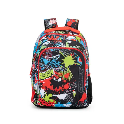 Comix Wave Organized School Backpack Paint Ball