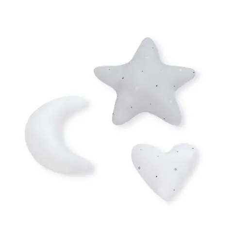 Alondra Set 3 Cuscini Da Decorazione Galaxy Grigio 693-114
