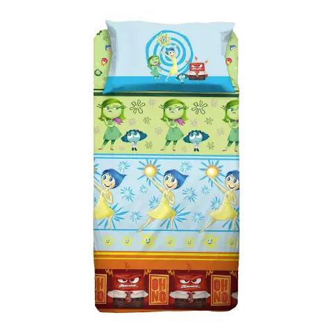 Set Lenzuolo Letto Singolo Inside Out - 100% Cotone
