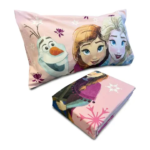 Set Lenzuolo Letto Singolo Frozen in Flanella