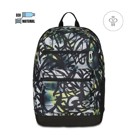 Dim Paint Boy Backpack School Reversible Backpack Grs Earphones Wireless