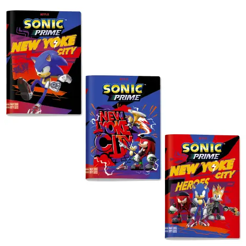 Sonic Prime Quaderno A4 Maxi 96/100 Rigatura a