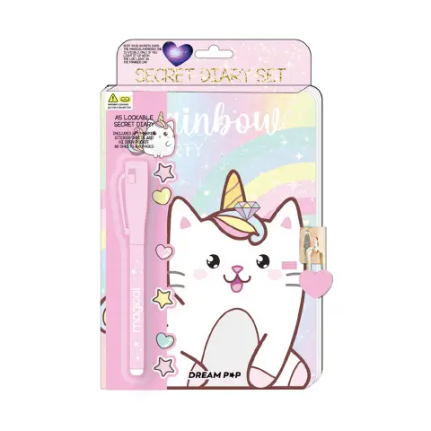 Tri-coastal Design Set Diario Scuola Segreto con Penna Magica Capybara