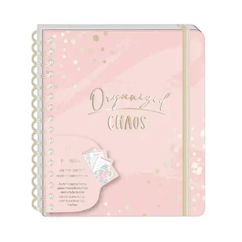 Tri-coastal Design 18 Month Large Spiral Weekly Agenda 25/26 con Divisori Gold Dots