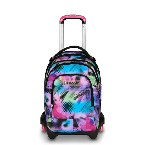 Write Down Zaino Scuola Trolley Jack -3wd+ Detach Fluo Fuxia