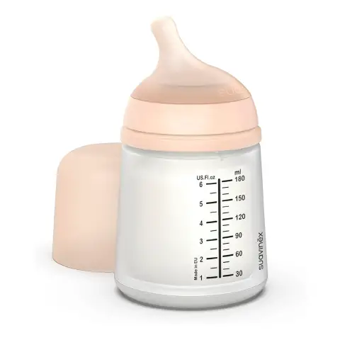 Slow Flow (S) 180 ml Fair Zero Baby Bottle with Anti-Colic Silicone Teat