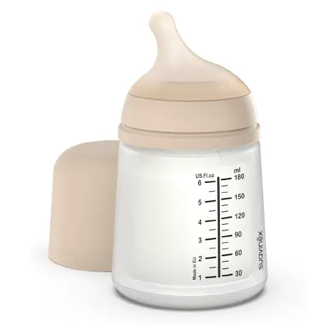 Zero Zero Baby Bottle with Anti-Anticolic Silicone Teat Slow Flow (S) 180 ml Light